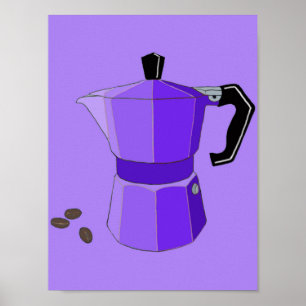 Paarse Regenboog Espresso Poster
