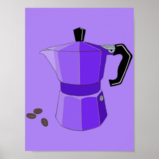 Paarse Regenboog Espresso Poster (Voorkant)