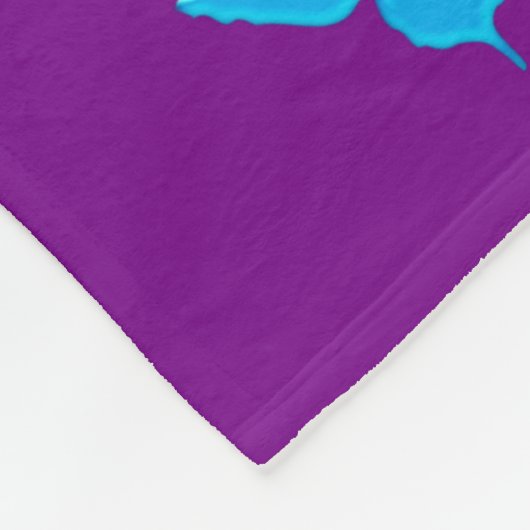 PAARSE REGENBOOG IK HOU VAN GYMNASTIEK DESIGN FLEECE DEKEN (Hoek)