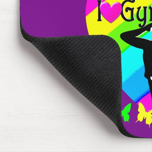 PAARSE REGENBOOG IK HOU VAN GYMNASTIEK DESIGN MUISMAT (Hoek)