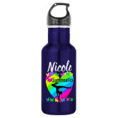 PAARSE REGENBOOG IK HOU VAN GYMNASTIEK DESIGN WATERFLES  (Voorkant)