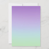 Paarse Regenboog Jongens Verjaardag Kaart (Achterkant)