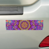 Paarse regenboog Kaleidoscoop-kunst Bumpersticker (Op auto)