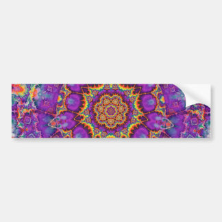 Paarse regenboog Kaleidoscoop-kunst Bumpersticker