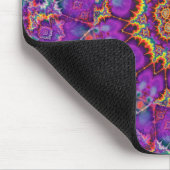 Paarse regenboog Kaleidoscoop-kunst Muismat (Hoek)