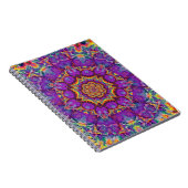 Paarse regenboog Kaleidoscoop-kunst Notitieboek (Rechterzijde)