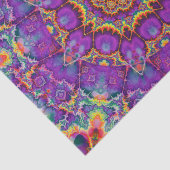 Paarse regenboog Kaleidoscoop-kunst Tissuepapier (Detail)