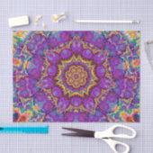 Paarse regenboog Kaleidoscoop-kunst Tissuepapier (Craft)