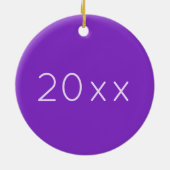 Paarse regenboog Lollipop Snoep Lollings Keramisch Ornament (Achterkant)