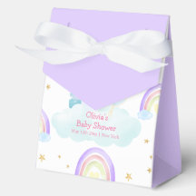Paarse Regenboog Maan Ster Eenhoorn Baby shower