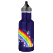 Paarse regenboog met de naam kind waterfles (Rechts)
