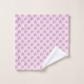 Paarse Regenboog Mid Century Modern Patroon Bad Handdoek (Wasdoekje)