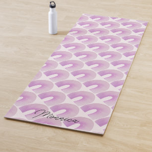 Paarse Regenboog Mid Century Modern Patroon Yogamat