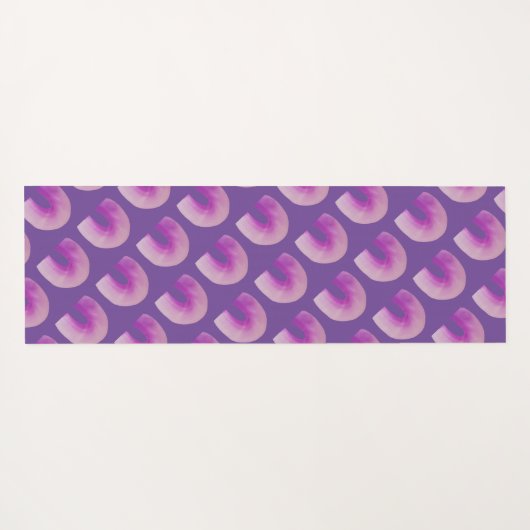 Paarse regenboog midden eeuw modern yogamat (Achterkant (horizontaal))