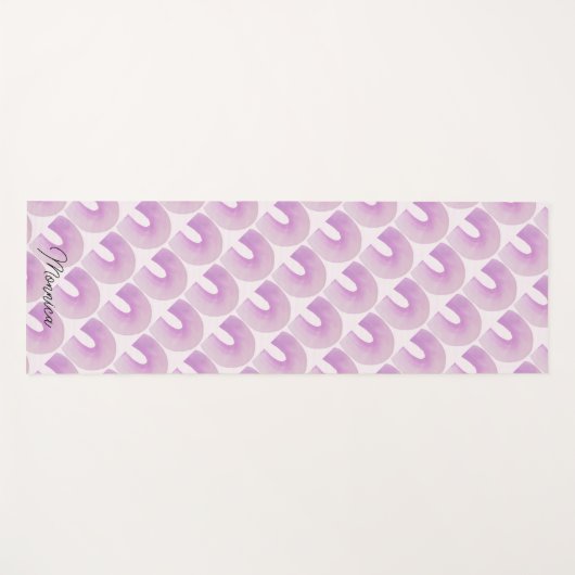 Paarse regenboog midden eeuw modern yogamat (Voorkant (horizontaal))