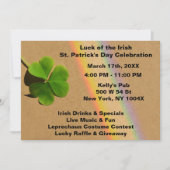 Paarse Regenboog St. Patrick's Day Uitnodiging (Voorkant)