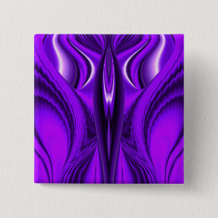 Paarse regenboogdromen, Angel Wings Vierkante Button 5,1 Cm