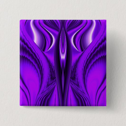 Paarse regenboogdromen, Angel Wings Vierkante Button 5,1 Cm (Voorkant)