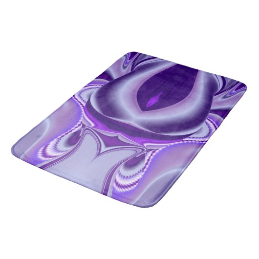 Paarse regenboogdromen badmat (Gekanteld)