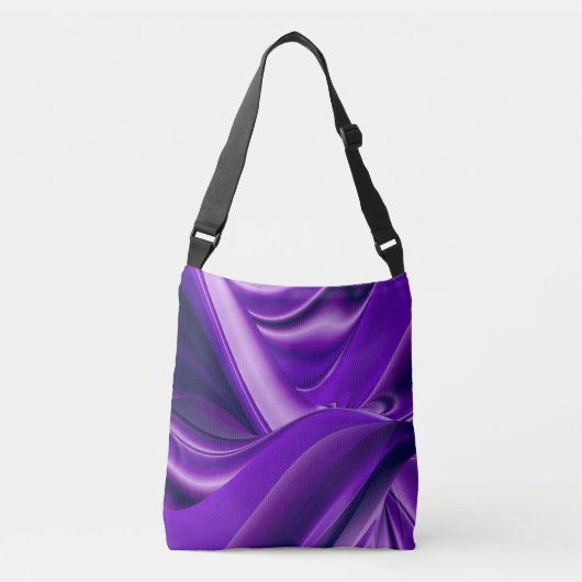 Paarse regenboogdromen crossbody tas (Voorkant)