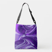 Paarse regenboogdromen crossbody tas (Achterkant)