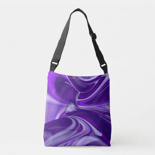 Paarse regenboogdromen crossbody tas (Voorkant)