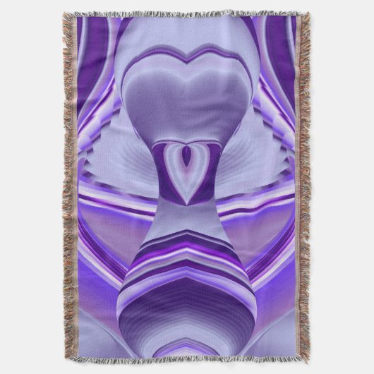 Paarse regenboogdromen deken (Voorkant Verticaal)