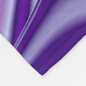 Paarse regenboogdromen fleece deken (Hoek)
