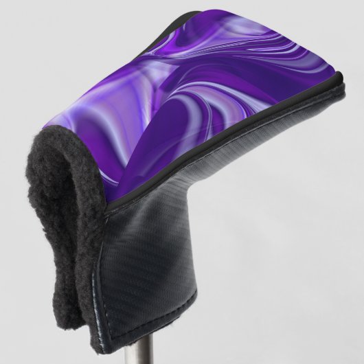 Paarse regenboogdromen golfheadcover (3/4 voorkant)