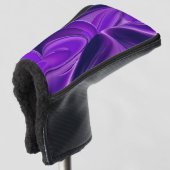 Paarse regenboogdromen golfheadcover (3/4 voorkant)