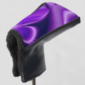 Paarse regenboogdromen golfheadcover (3/4 voorkant)