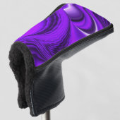Paarse regenboogdromen golfheadcover (3/4 voorkant)