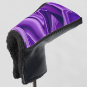 Paarse regenboogdromen golfheadcover (3/4 voorkant)