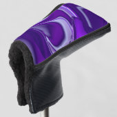 Paarse regenboogdromen golfheadcover (3/4 voorkant)