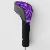 Paarse regenboogdromen golfheadcover (Schuin)