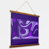 Paarse regenboogdromen hangend wandkleed (Gebogen)