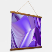 Paarse regenboogdromen hangend wandkleed (Gebogen)