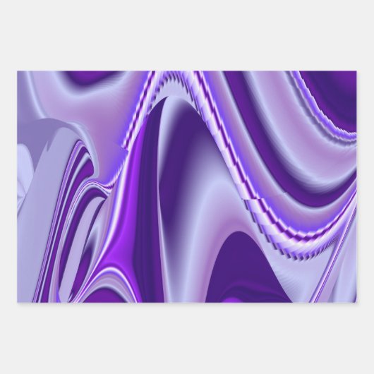 Paarse regenboogdromen inpakpapier vel (Voorkant 3)