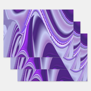 Paarse regenboogdromen inpakpapier vel