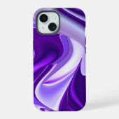 Paarse regenboogdromen iPhone 15 case (Achterkant)
