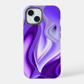 Paarse regenboogdromen iPhone 15 case (Achterkant)