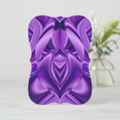 Paarse regenboogdromen kaart (Staand voorkant)