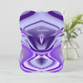 Paarse regenboogdromen kaart (Staand voorkant)