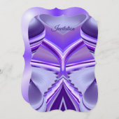 Paarse regenboogdromen kaart (Voorkant / Achterkant)