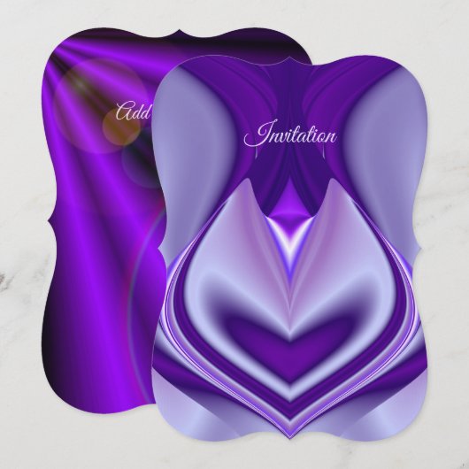 Paarse regenboogdromen kaart (Voorkant / Achterkant)