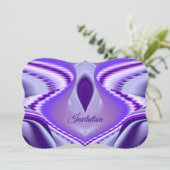 Paarse regenboogdromen kaart (Staand voorkant)