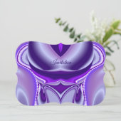 Paarse regenboogdromen kaart (Staand voorkant)