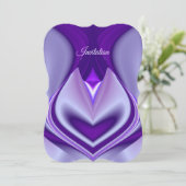 Paarse regenboogdromen kaart (Staand voorkant)