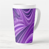 Paarse regenboogdromen latte mok (Rechterhoek)