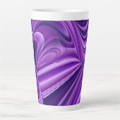 Paarse regenboogdromen latte mok (Voorkant)